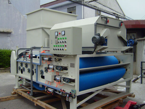 HTE Belt Filter Press Combined Rotary Drum Thickener, Heavy Duty Type